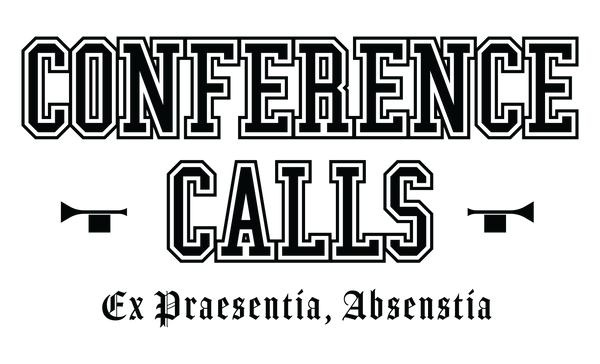 CONFERENCE CALLS - Black Motto - Unisex Hoodie