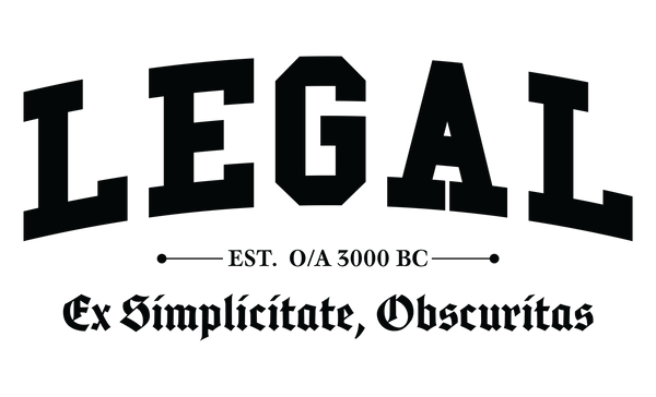 LEGAL - White Motto - Unisex Hoodie