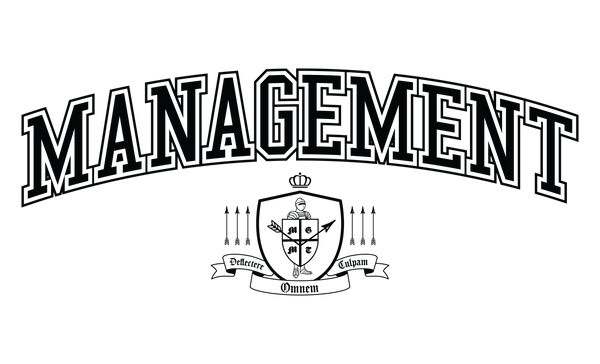 MANAGEMENT - Black Crest - Unisex T-Shirt