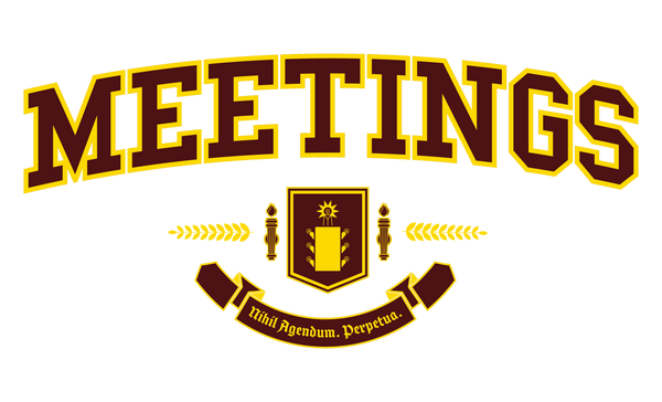 MEETINGS - Color Crest - Unisex Hoodie