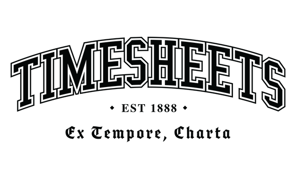 TIMESHEETS - White Motto - Unisex T-Shirt