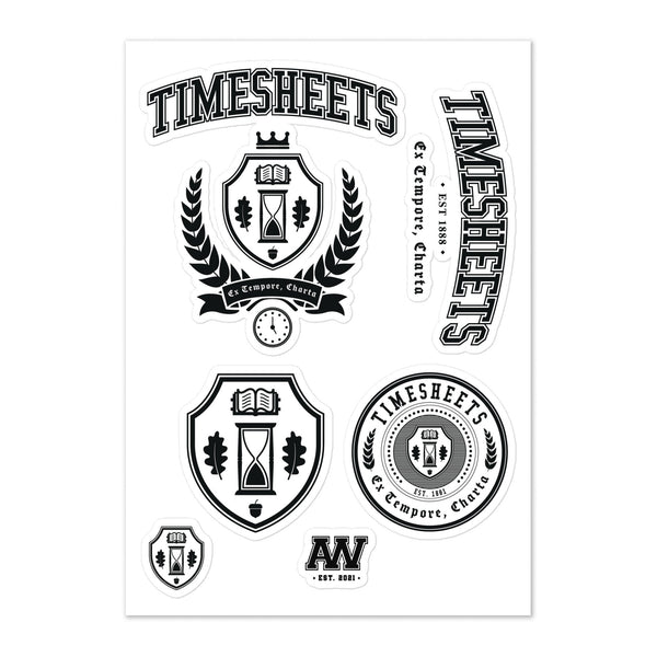 TIMESHEETS - Stickers - Black
