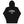 Load image into Gallery viewer, A black hoodie with the Legal crest on it in white.
