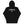 Load image into Gallery viewer, Black hoodie with the Commuting crest in white
