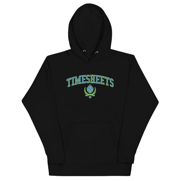 TIMESHEETS - Color Crest - Dark Hoodie