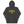 Load image into Gallery viewer, A dark grey hoodie with the Legal Crest on it in yellow with green accents. 
