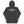 Load image into Gallery viewer, Dark grey hoodie with the Commuting crest in white
