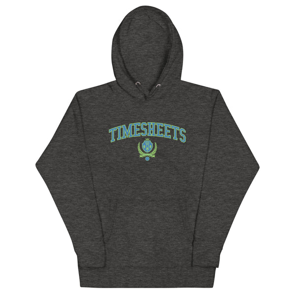 TIMESHEETS - Color Crest - Dark Hoodie
