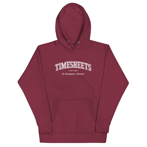 TIMESHEETS - White Motto - Unisex Hoodie
