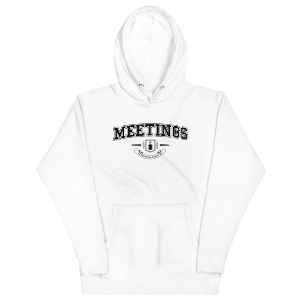 MEETINGS - Black Crest - Unisex Hoodie