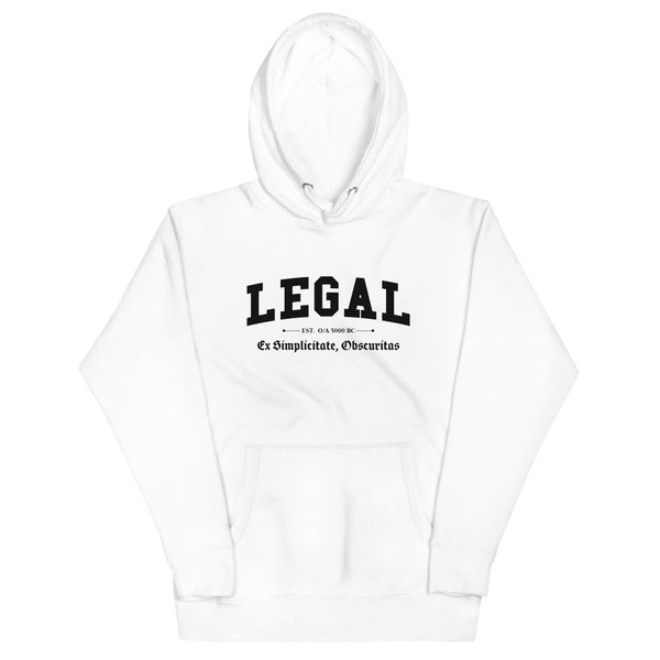 LEGAL - Black Motto - Unisex Hoodie