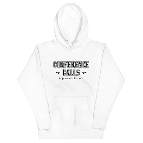 CONFERENCE CALLS - Black Motto - Unisex Hoodie