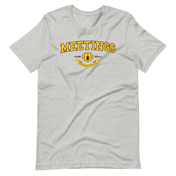 MEETINGS - Color Crest - Unisex T-Shirt