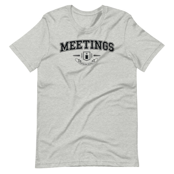 MEETINGS - Black Crest - Unisex T-Shirt