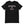 Load image into Gallery viewer, A black t-shirt with the Conference Calls crest in dark red outlined in light blue
