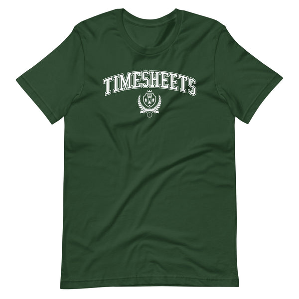 TIMESHEETS - White Crest - Dark Tee