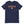 Load image into Gallery viewer, Navy blue t-shirt with the Commuting crest in orange outlined in red
