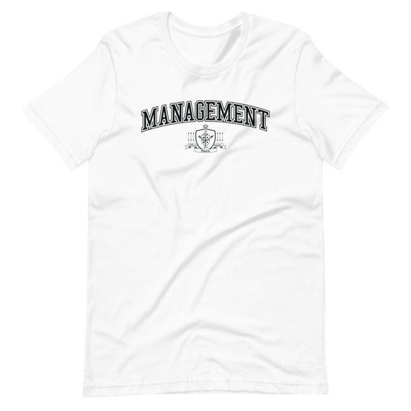 MANAGEMENT - Black Crest - Unisex T-Shirt