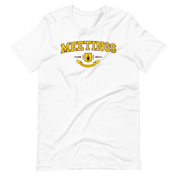 MEETINGS - Color Crest - Unisex T-Shirt
