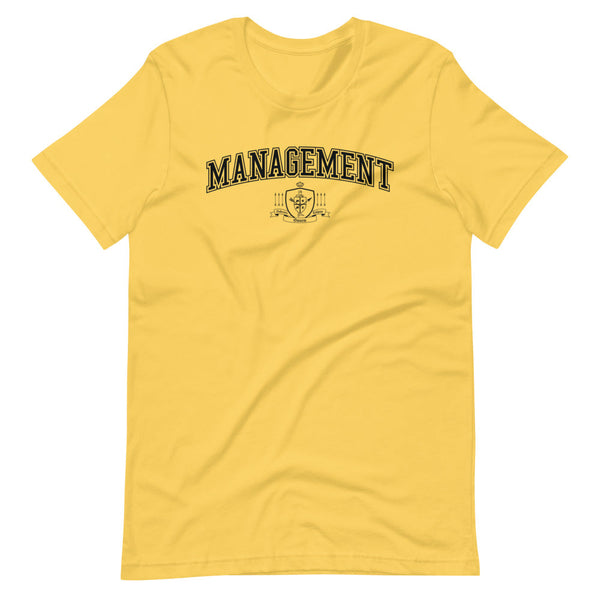 MANAGEMENT - Black Crest - Unisex T-Shirt
