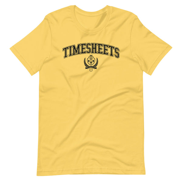 TIMESHEETS - Black Crest - Light T-Shirt