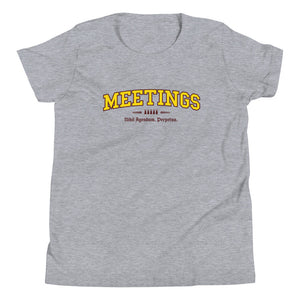 MEETINGS - Color Crest - Youth Tee