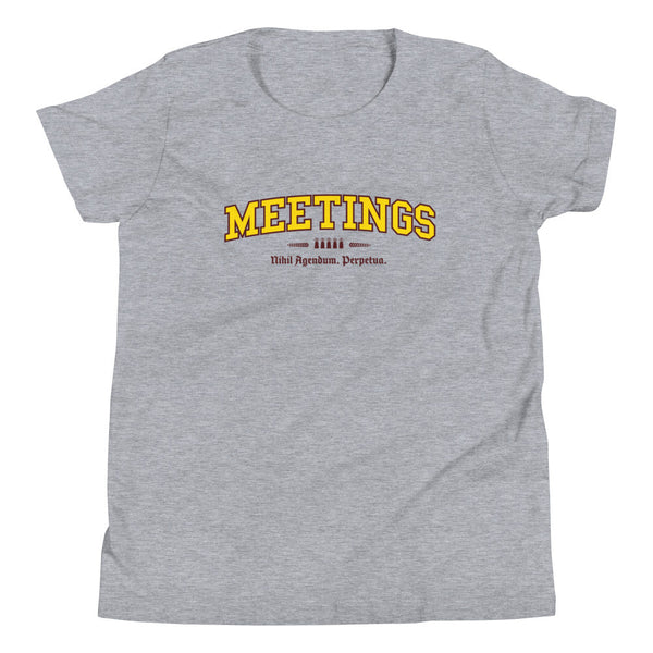 MEETINGS - Color Crest - Youth Tee