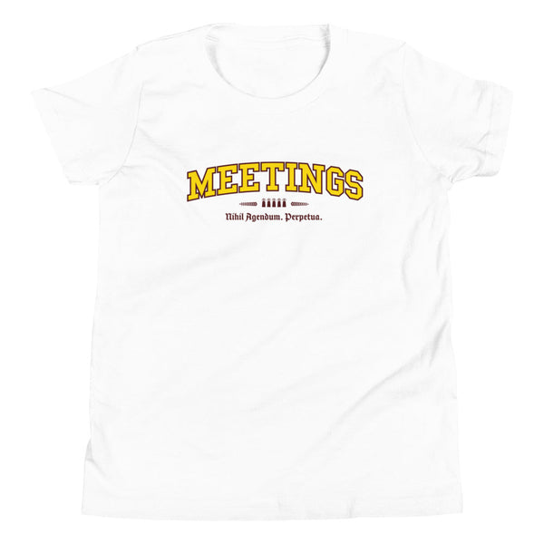 MEETINGS - Color Crest - Youth Tee